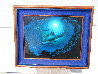 Dolphin Sea 2006 - Mahogany Frame Limited Edition Print by Robert Wyland - 2