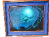 Dolphin Sea 2006 - Mahogany Frame Limited Edition Print by Robert Wyland - 1