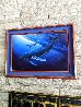 Untitled Seascape 2005 32x44 - Huge - Koa Wood Frame Original Painting by Robert Wyland - 3