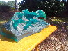 Wave Riders Acrylic Sculpture 1992 15 in  - Collaboration w/ Roy Tabora Sculpture by Robert Wyland - 2