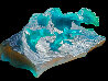 Wave Riders Acrylic Sculpture 1992 15 in  - Collaboration w/ Roy Tabora Sculpture by Robert Wyland - 0