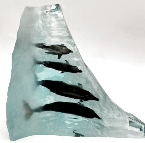 Perfect Wave 2003 Acrylic Sculpture 14 in Sculpture - Robert Wyland