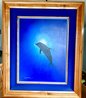 Lighter Seas 2002 36x30 - Koa Wood Frame Original Painting by Robert Wyland - 3