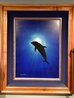 Lighter Seas 2002 36x30 - Koa Wood Frame Original Painting by Robert Wyland - 1