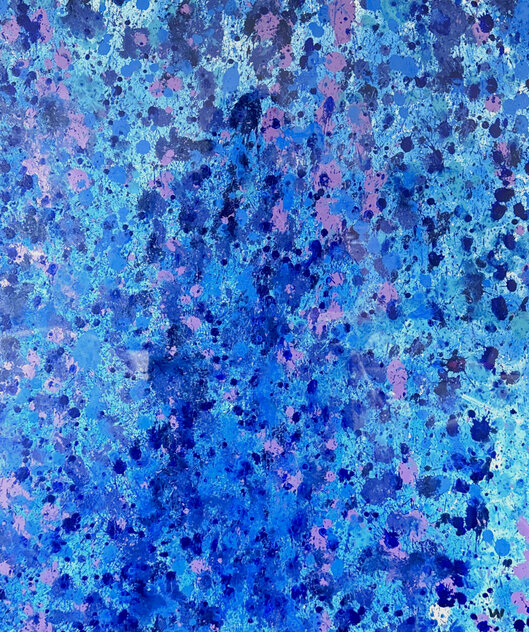 Untitled Abstract Watercolor 2000 37x30 Watercolor by Robert Wyland