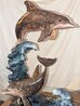 Dolphin Wave Bronze Sculpture 2002 32 in Sculpture by Robert Wyland - 1