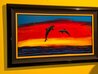 Sunset Paradise 2003 - Framed Giclee on Canvas - Huge Limited Edition Print by Robert Wyland - 1