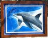 Dolphin Watercolor 2015 - 42x54 - Huge Watercolor by Robert Wyland - 1