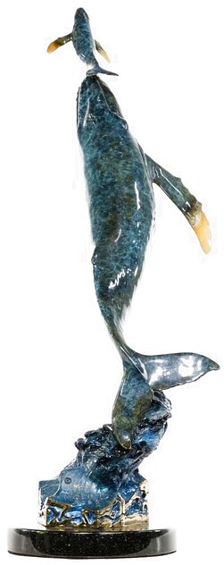 Heaven Bound AP Bronze Sculpture 2000  - 21 in Sculpture by Robert Wyland
