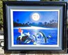 Ariel’s Dolphin Serenade 2001 - Framed Giclee on Canvas - Huge - Signed Twice Limited Edition Print by Robert Wyland - 2