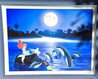 Ariel’s Dolphin Serenade 2001 - Framed Giclee on Canvas - Huge - Signed Twice Limited Edition Print by Robert Wyland - 4