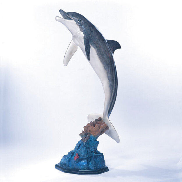Dolphin Welcome AP Bronze Sculpture 66 in - Huge Life Size Sculpture - Robert Wyland