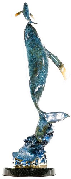 Heaven Bound Bronze Sculpture 1999 - 21 in Sculpture - Robert Wyland