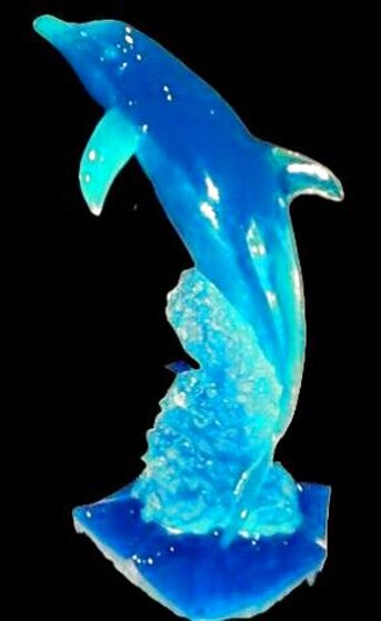 アート・デザイン・音楽 Javier Vallhonrat : 1991-1996 Friendly Dolphin 1994 Limited Edition Acrylic Sculpture by Robert
