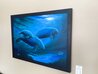 Manatees Framed Oil on Canvas 27x39 Original Painting by Robert Wyland - 6