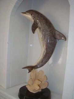 Day Of The Dolphin Bronze Sculpture AP 1998 27 in Sculpture - Robert Wyland Day Of The Dolphin Bronze Sculpture AP 1998 27 in Sculpture - Robert Wyland