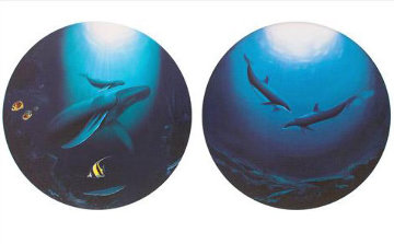 Innocent Age/Dolphin Serenity Limited Edition Print - Robert Wyland Innocent Age/Dolphin Serenity Limited Edition Print - Robert Wyland