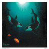 In the Company of Orcas 2000 Limited Edition Print by Robert Wyland - 0