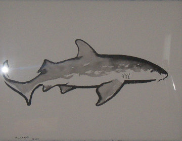 Nurse Shark 2007 47x40 Original Painting - Robert Wyland Nurse Shark 2007 47x40 Original Painting - Robert Wyland