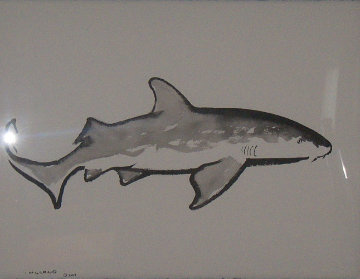Nurse Shark 2007 47x40 Huge Original Painting - Robert Wyland