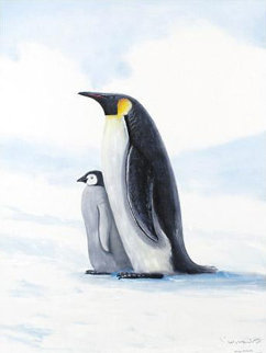 Antarctic Penguin 2005 Limited Edition Print - Robert Wyland Antarctic Penguin 2005 Limited Edition Print - Robert Wyland