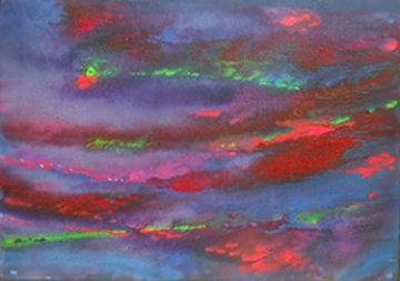 Abstract 3 Watercolor 2007 15x22 Watercolor - Robert Wyland Abstract 3 Watercolor 2007 15x22 Watercolor - Robert Wyland