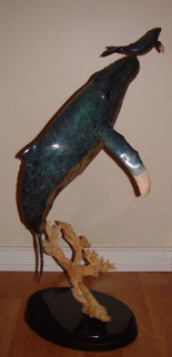 Genesis Bronze Sculpture 1998 35 in Sculpture - Robert Wyland Genesis Bronze Sculpture 1998 35 in Sculpture - Robert Wyland