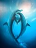 Warmth in the Sea (Dolphins) 2006 48x36 Original Painting by Robert Wyland - 3