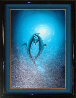 Warmth in the Sea (Dolphins) 2006 48x36 - Huge Original Painting by Robert Wyland - 1