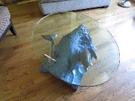 Dolphin Experience Coffee End Table Sculpture  AP 1994 28x36 Sculpture by Robert Wyland - 3