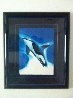 Orca Energy Watercolor 1992 20x15 - Whale Watercolor by Robert Wyland - 1