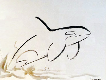 Orca 2007 35x45 Original Painting - Robert Wyland Orca 2007 35x45 Original Painting - Robert Wyland