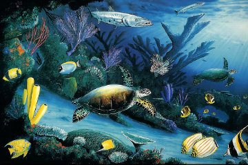 Living Reef, Cibachrome Diptych 1991 Limited Edition Print - Robert Wyland