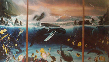 Ocean Trilogy 1995 Limited Edition Print - Robert Wyland Ocean Trilogy 1995 Limited Edition Print - Robert Wyland