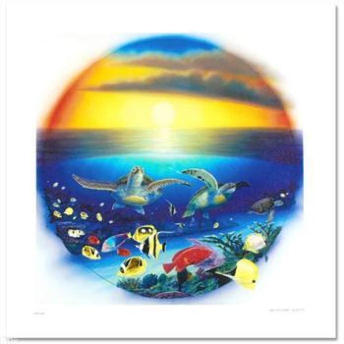 Sea Turtle Reef Limited Edition Print by Robert Wyland