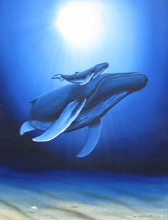 A Song in the Sea 32x44 Super Huge Original Painting - Robert Wyland A Song in the Sea 32x44 Super Huge Original Painting - Robert Wyland