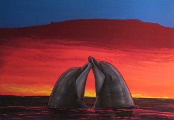 Sunset Romance 2005 Limited Edition Print - Robert Wyland Sunset Romance 2005 Limited Edition Print - Robert Wyland