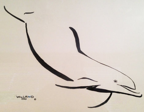 Dolphin Down  1990 Limited Edition Print - Robert Wyland