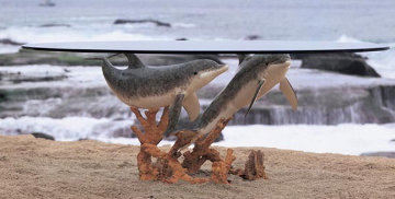 Meeting of the Minds Bronze Table Sculpture 1995 Sculpture - Robert Wyland Meeting of the Minds Bronze Table Sculpture 1995 Sculpture - Robert Wyland