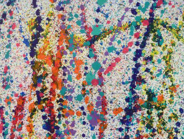 Abstract 104 Watercolor 35x42 Watercolor - Robert Wyland Abstract 104 Watercolor 35x42 Watercolor - Robert Wyland