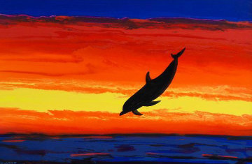 Captured Paradise 2004 32x45 Original Painting - Robert Wyland Captured Paradise 2004 32x45 Original Painting - Robert Wyland