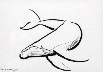 Humpback Whale Unique 2000 34x43 Huge Works on Paper (not prints) - Robert Wyland