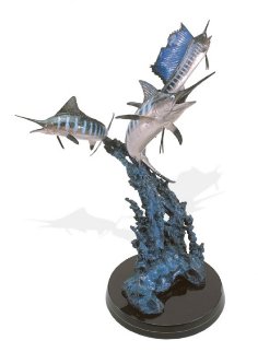 Grand Slam Bronze Sculpture AP 33 in Sculpture - Robert Wyland Grand Slam Bronze Sculpture AP 33 in Sculpture - Robert Wyland