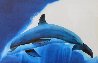 Dolphin Sea Watercolor  2011 38x31 Watercolor by Robert Wyland - 0