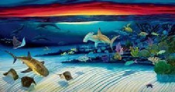 Sea Life Below Limited Edition Print - Robert Wyland Sea Life Below Limited Edition Print - Robert Wyland