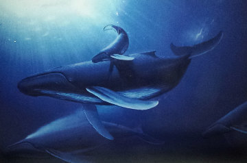 Whale Protection  1997  Huge  Limited Edition Print - Robert Wyland