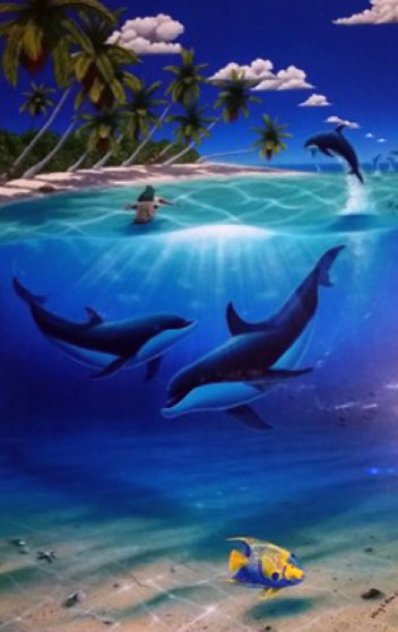 Dreaming of Paradise 2003 w Dan Mackin Collaboration Limited Edition Print by Robert Wyland
