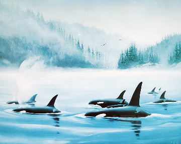 Orcas  1985 Limited Edition Print - Robert Wyland