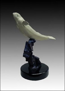 Belugas Bronze Scupture AP 1993 15 in Sculpture - Robert Wyland