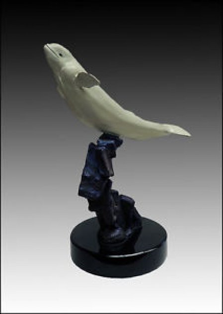Belugas Bronze Scupture AP 1993 15 in Sculpture by Robert Wyland